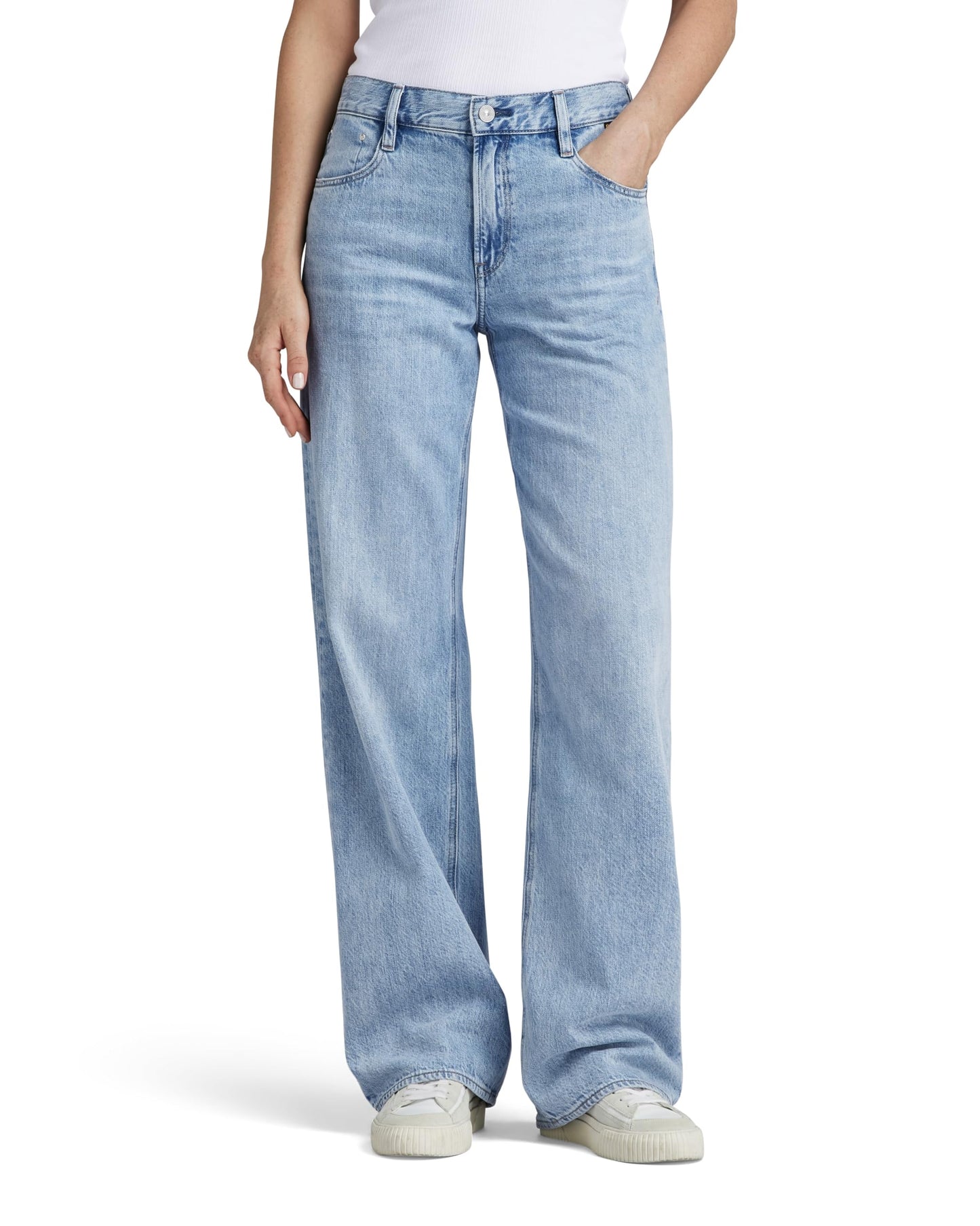 G-STAR Damen Judee Low Waist Loose Jeans Blau (Sun Faded Cloudburst D22889-D536-G339) 27W / 32L