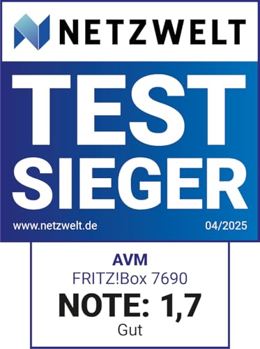 FRITZ!Box 7690 DSL-Router Wi-Fi 7 Mesh Supervectoring