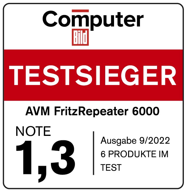 FRITZ!Repeater 6000 Wi-Fi 6 Tri-Band 2,5G-LAN