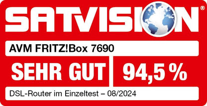 FRITZ!Box 7690 DSL-Router Wi-Fi 7 Mesh Supervectoring