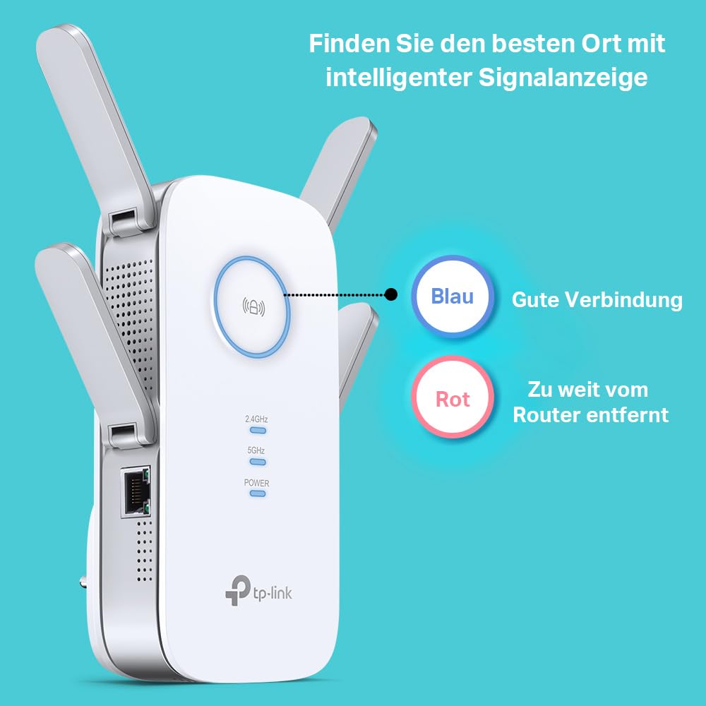 TP-Link RE655 WLAN Repeater AC2600 Dualband Gigabit
