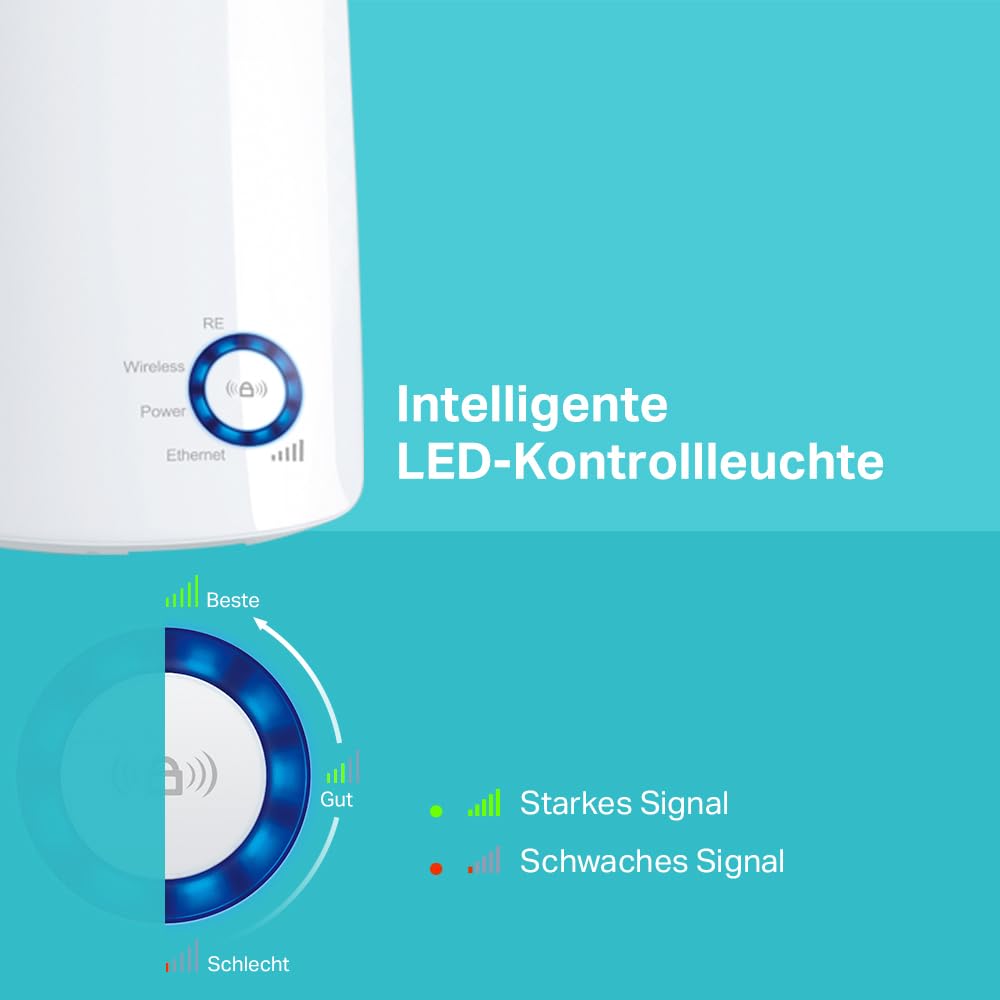 TP-Link TL-WA850RE WLAN Repeater 300 MBit/s Weiß