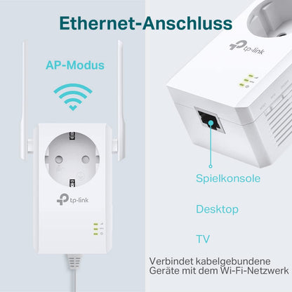 TP-Link TL-WA860RE WLAN Repeater 300 MBit/s mit Steckdose