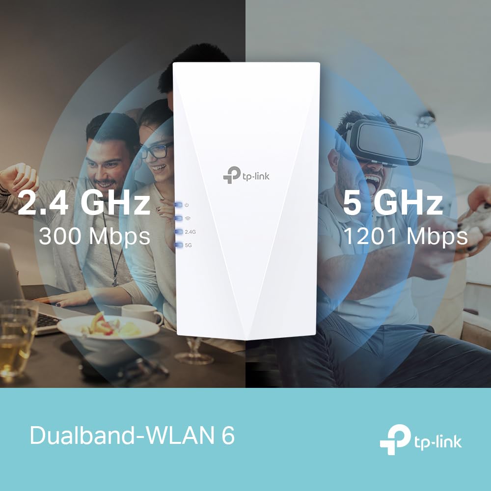 TP-Link RE500X WiFi 6 Repeater AX1500 Dualband Gigabit