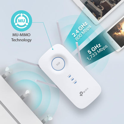 TP-Link RE655 WLAN Repeater AC2600 Dualband Gigabit