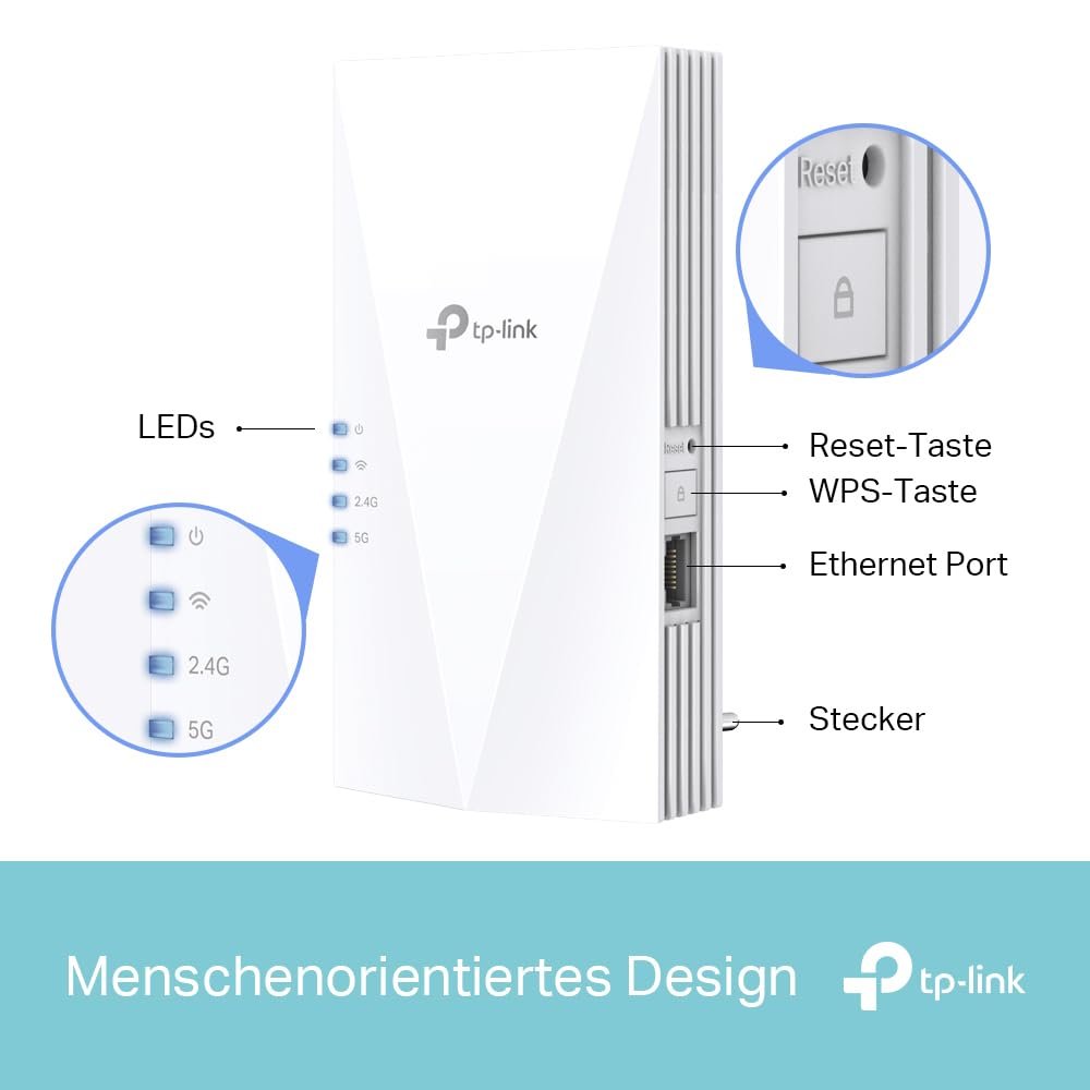 TP-Link RE500X WiFi 6 Repeater AX1500 Dualband Gigabit
