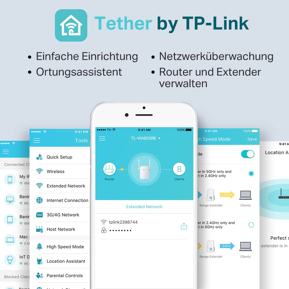 TP-Link TL-WA860RE WLAN Repeater 300 MBit/s mit Steckdose