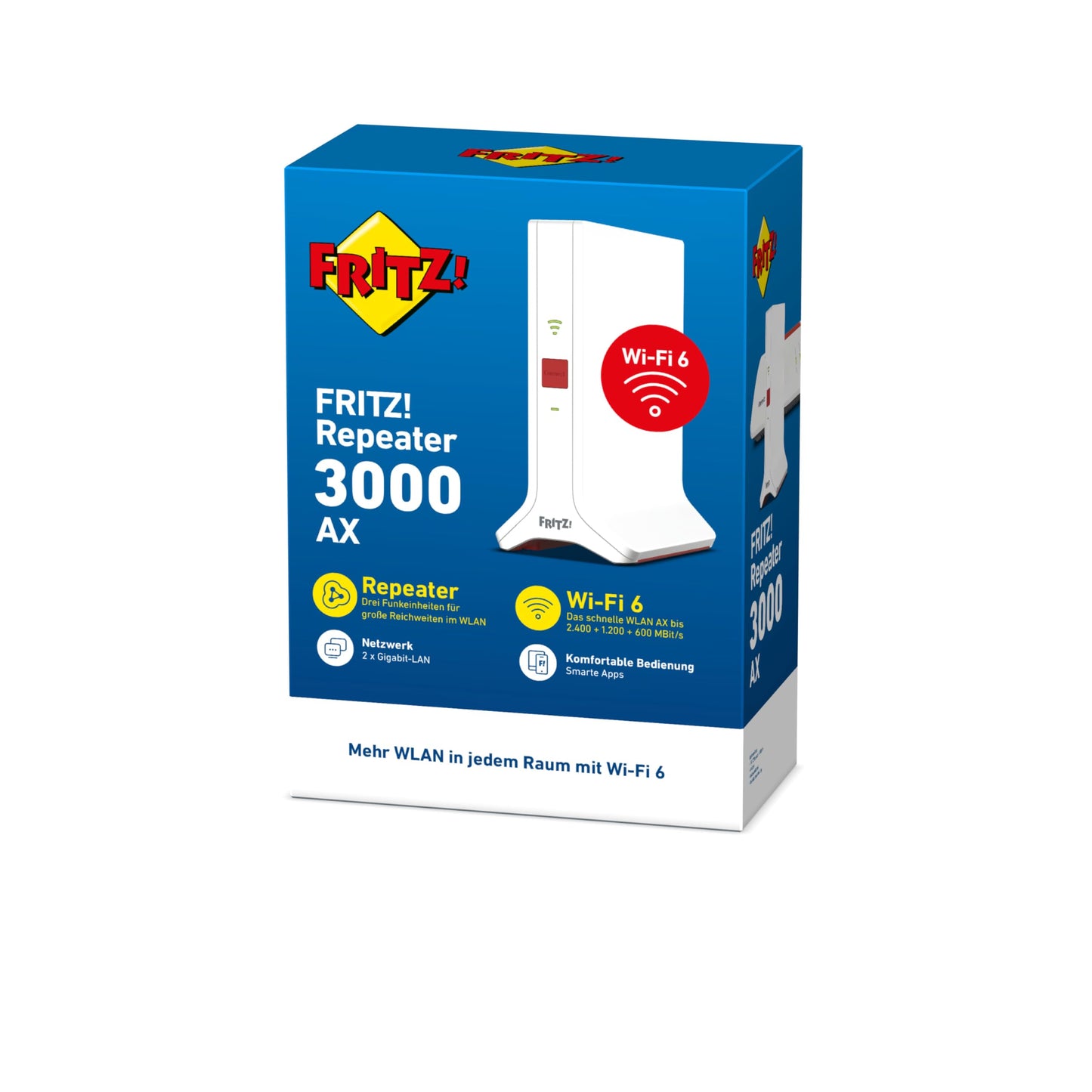 FRITZ!Repeater 3000 AX Wi-Fi 6 Tri-Band 4200 MBit/s