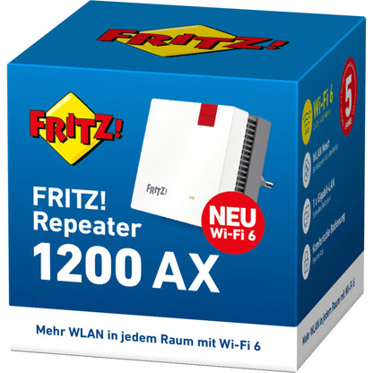 FRITZ!Repeater 1200 AX Wi-Fi 6 Dualband 2400+600 MBit/s