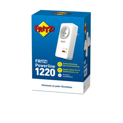 FRITZ!Powerline 1220 Adapter 1200 MBit/s 2x Gigabit-LAN