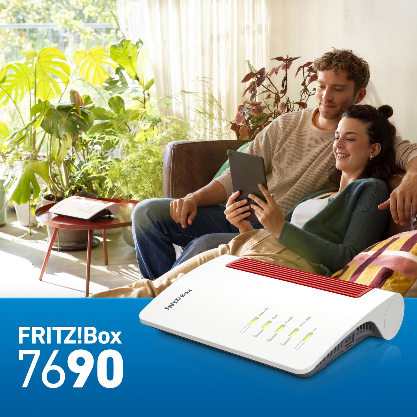 FRITZ!Box 7690 DSL-Router Wi-Fi 7 Mesh Supervectoring