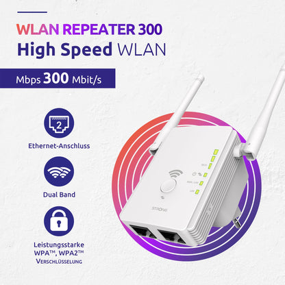 STRONG WLAN Repeater 300 v2 Signalverstärker Weiß